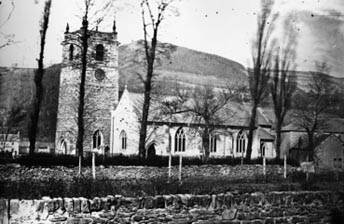 Old photograph of st Collens Church from around1880