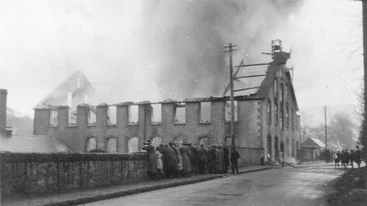 Fire at Mile End Flannel Mill