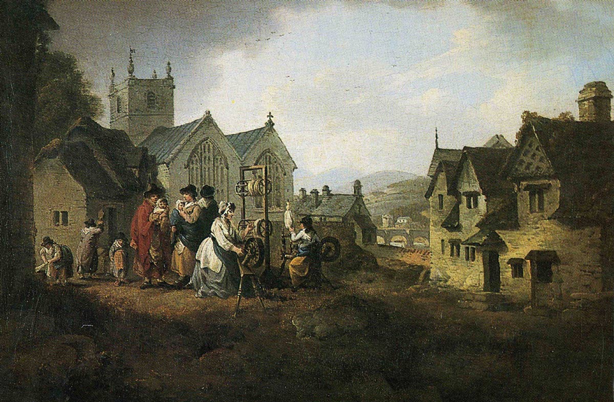 Church Street looking towards Bridge Street - 1792 by J C Ibbetson