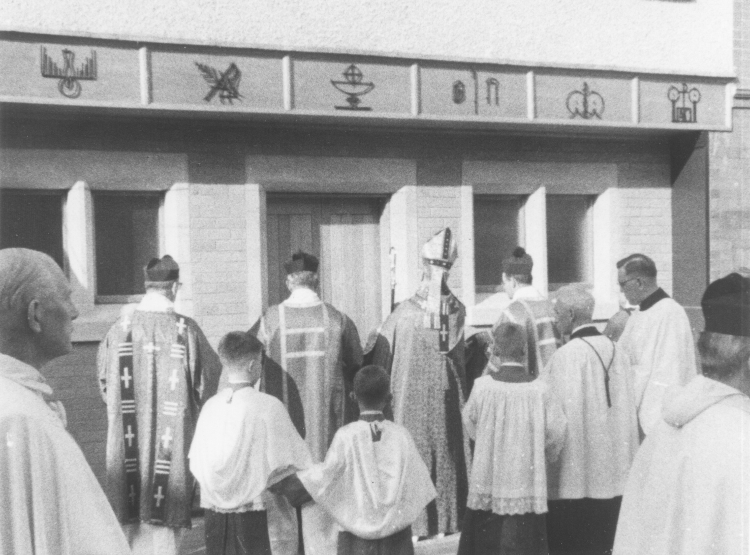The opening of the Holy Cross catholic church on Oak Street in 1961